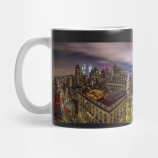 Manhattan Skyline at Night Mug